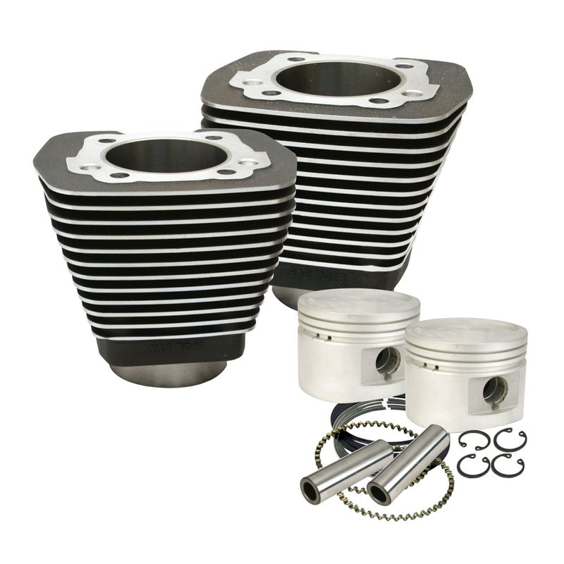 Kolvsats cylinder S&S 1340cc 80" svart Evo Big Twin 84-99