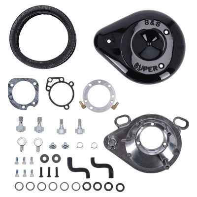 Luftfilter S&S 170-0181A Teardrop svart CV carburetor all Big Twin m.fl.