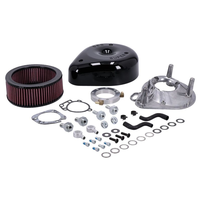Luftfilter S&S 170-0181A Teardrop svart CV carburetor all Big Twin m.fl.