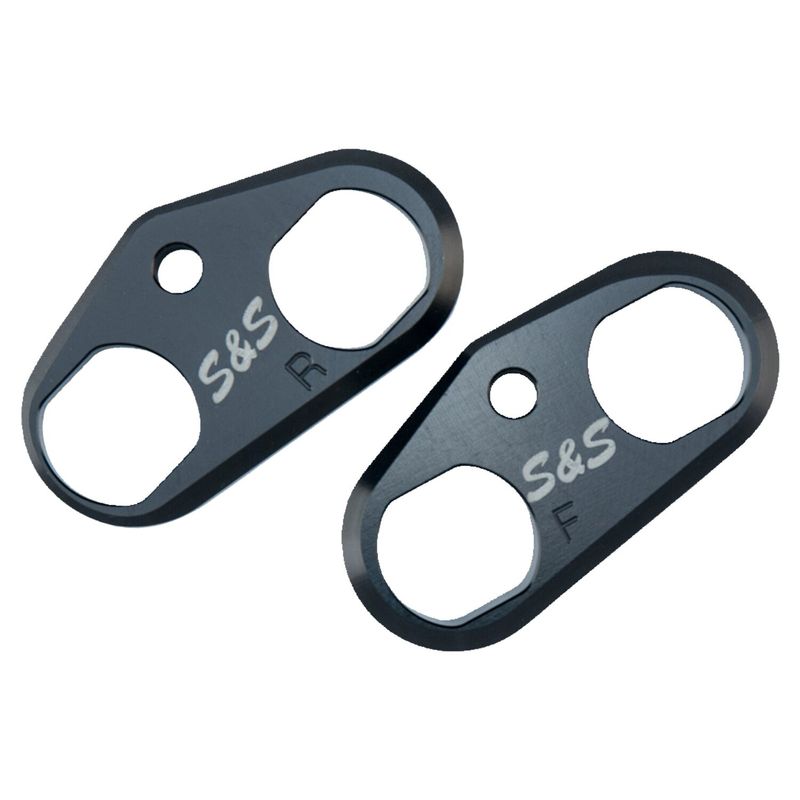 S&S, tappet cuff set. Billet aluminum, black