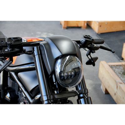 Mask strålkastare Cult-Werk New blanksvart V-Rod & Night Rod 02-11