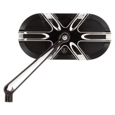 Spegel Arlen Ness vänster incl hardware for Harley, svart
