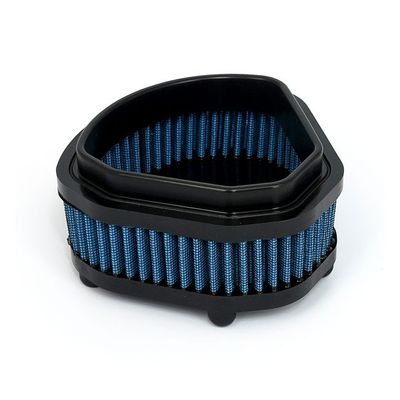 Luftfilterinsats MCS Lightning blå Big Twin with round air