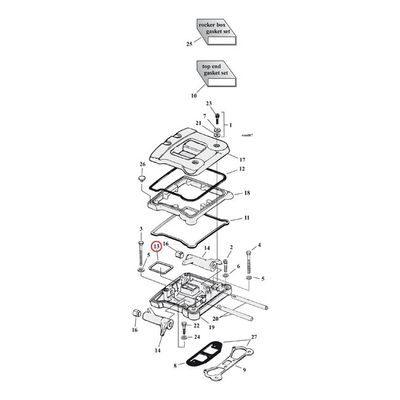Packning kåpa Cometic C9707 Evo Big Twin 84-99
