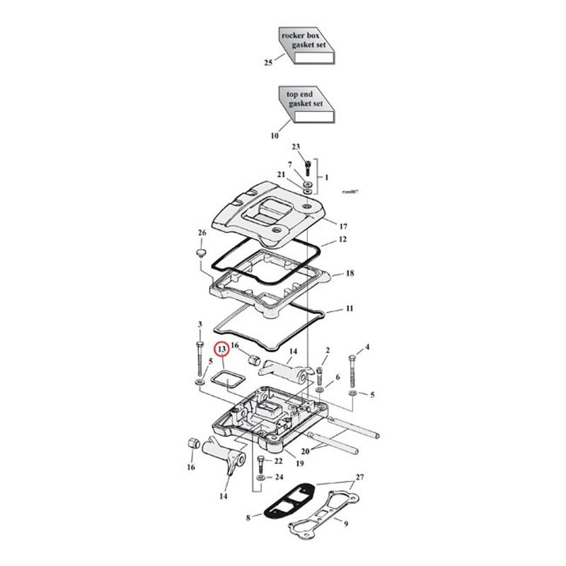 Packning kåpa Cometic C9707 Evo Big Twin 84-99