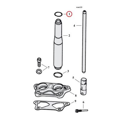 O-ring kåpa Cometic övre XL Sportster 91-22 (10-pack)