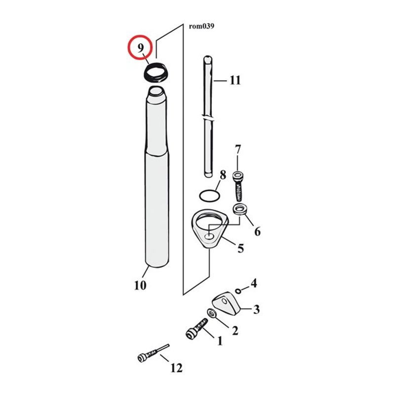 O-ring kåpa Cometic övre XL Sportster 91-22 (10-pack)