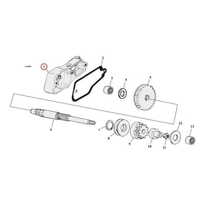 Packning täckplåt startmotor Cometic C9701 .031" fiber XLH 74-78 (10-pack)