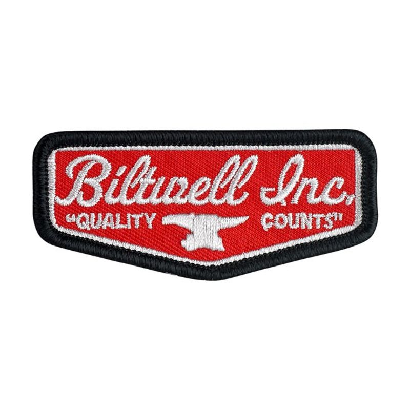 Tygmärke Biltwell Shield röd/grå/svart