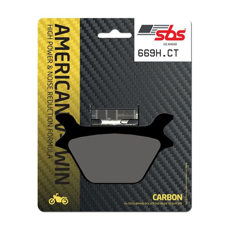 Bromsbelägg SBS 669H.CT kolfiber L87-99 Big Twin, Twin Cam, XL