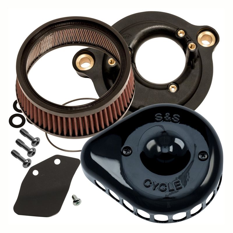Luftfiltersats S&S 170-0436C Teardrop svart Softail 18-24