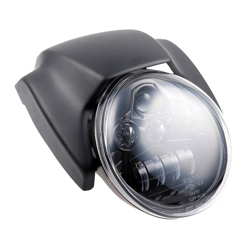 Strålkastare Cult-Werk Night Rod mattsvart LED Softail FXSB Breakout 13-17