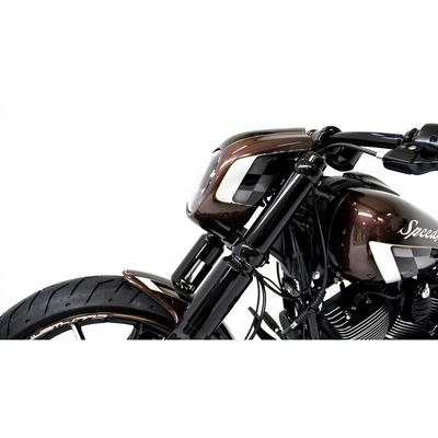 Strålkastare Cult-Werk CVO blanksvart LED Softail FXSB Breakout 13-17