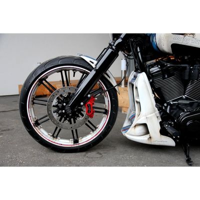 Kåpa kylare Cult-Werk Racing Softail 18-20FXBR Breakout 107 m.fl. mattsvart