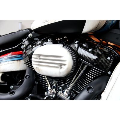 Luftfilterlock Cult-Werk Softail 18-24 mattsvart