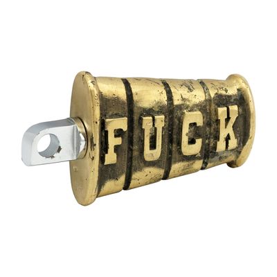 Pedal Wannabe choppers Fuck gjuten mässing