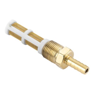 Nippel bränsleslang Kustom Tech K-Tech NPT 3/8" mässing polerad