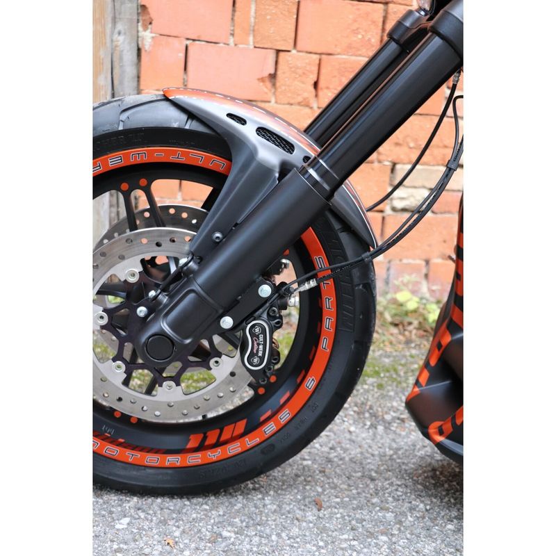 Framskärm Cult-Werk Custom V2 mattsvart mesh Softail FXDRS 19-20