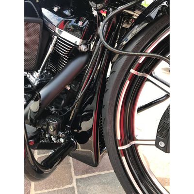 Spoiler Cult-Werk mattsvart FLT/Touring 17-25