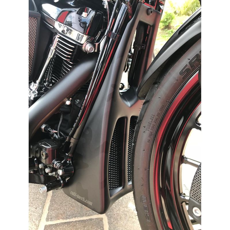 Spoiler Cult-Werk Custom blanksvart FLT/Touring 17-25