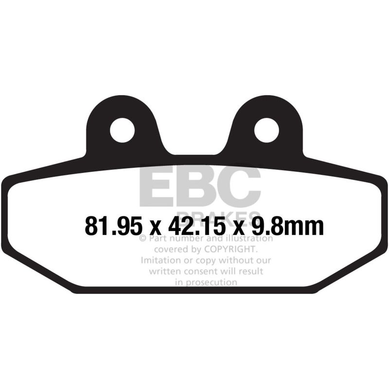 Bromsbelägg EBC FA710V V-Pad halvsintrade koppar Softail 18-26