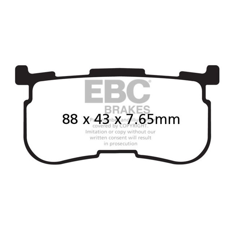 Bromsbelägg EBC FA641/4 organiska Trikes 14-18