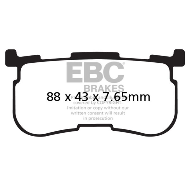 Bromsbelägg EBC FA641/4 organiska Trikes 14-18