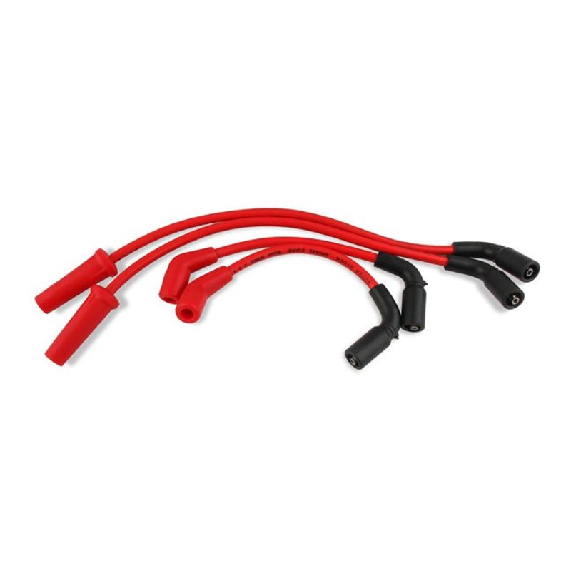 Kabel tändstift Accel Ferro Spiral 8mm röd Softail 18-26