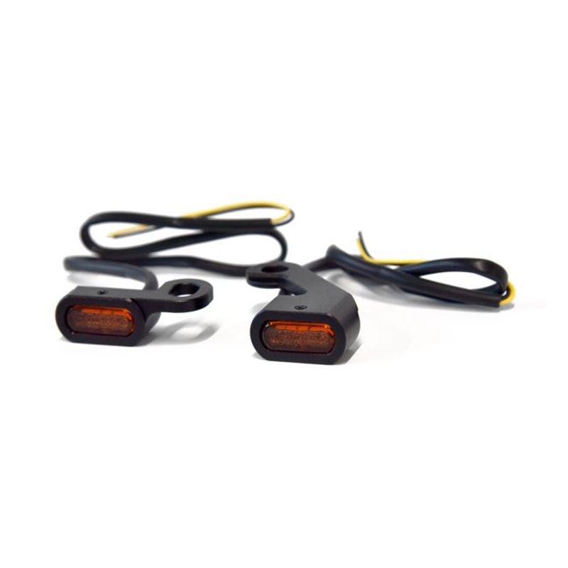 Blinkers MCS Fastline LED svart Cable clutch FLT/Touring 09-16 m.fl.