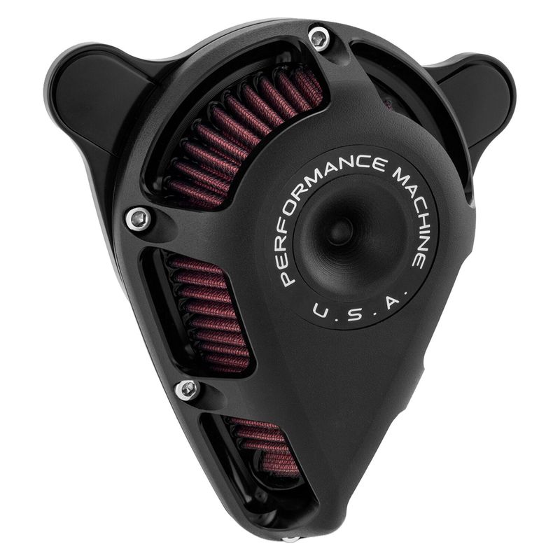 Luftfiltersats Performance Machine 0206-2140-SMB PM Jet Ops svart Softail 18-24