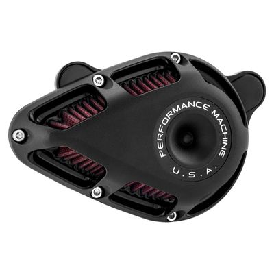Luftfiltersats Performance Machine 0206-2140-SMB PM Jet Ops svart Softail 18-24