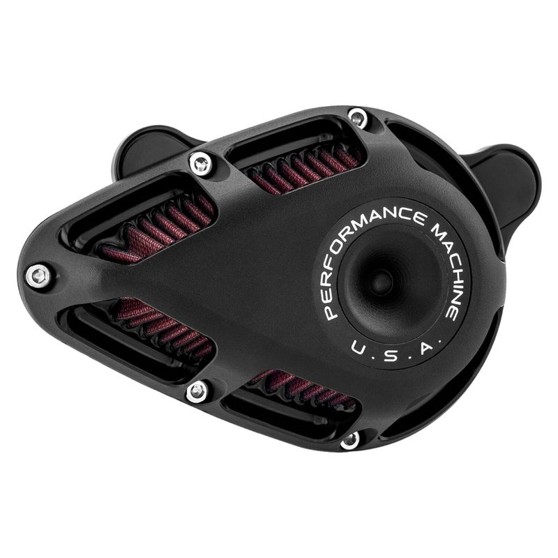 Luftfiltersats Performance Machine 0206-2140-SMB PM Jet Ops svart Softail 18-24