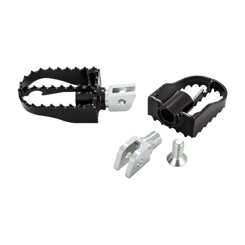 Fotpinnar Burly MX svart Softail with rider foot pegs