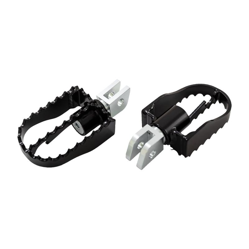 Fotpinnar Burly MX svart Softail with rider foot pegs