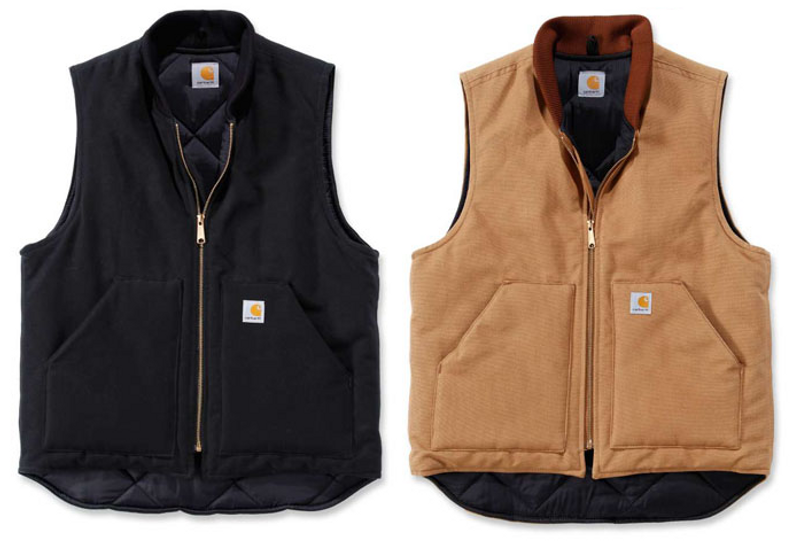 Väst Carhartt Firm Duck fodrad svart