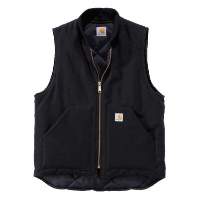 Väst Carhartt Firm Duck fodrad svart