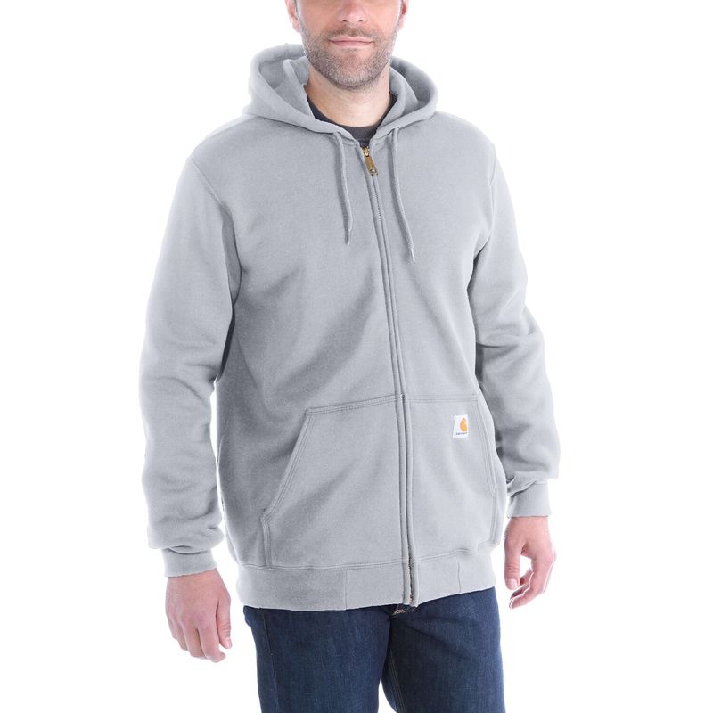 Hoodie Carhartt stl S 10.5 melerad grå lång
