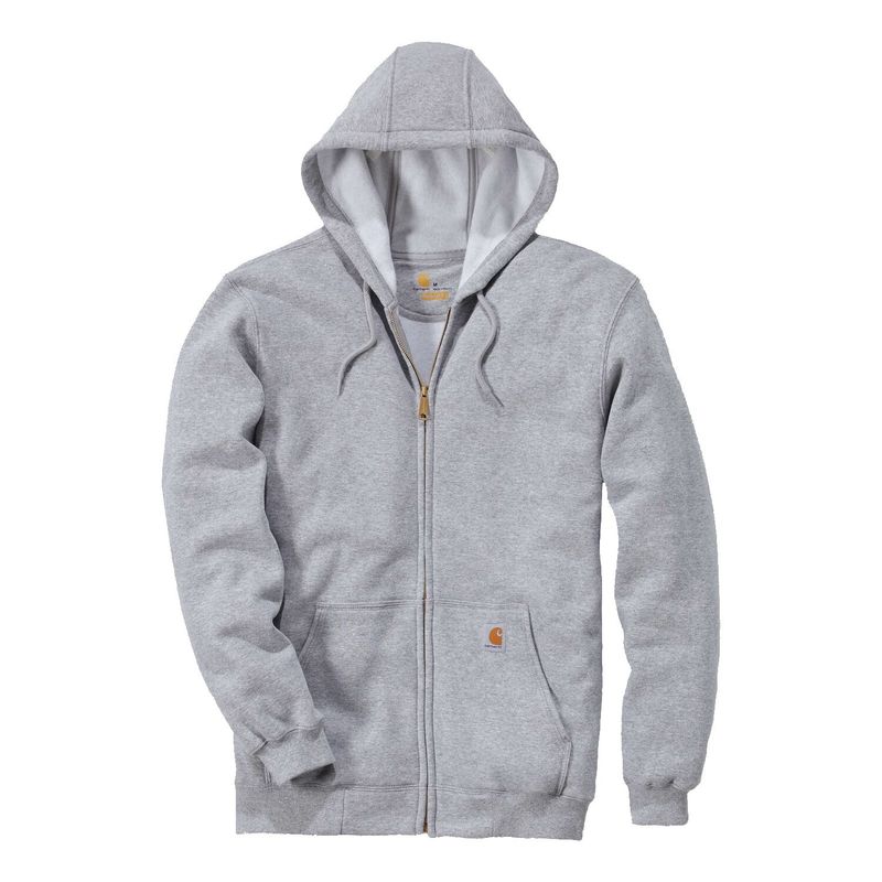 Hoodie Carhartt stl L melerad grå lång