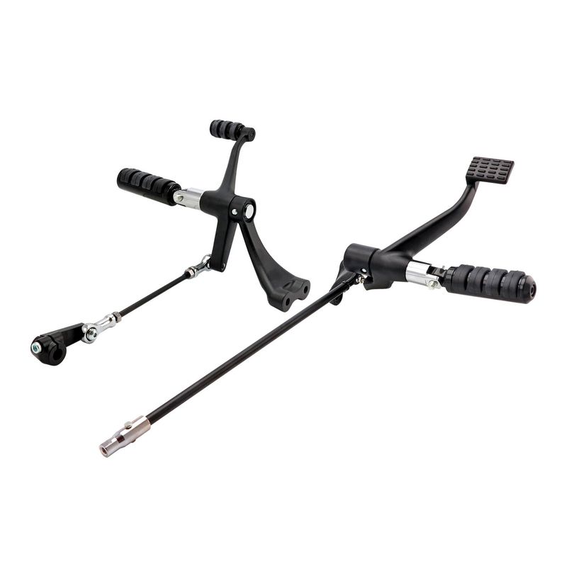 Framflyttade reglage MCS Evo ISO svart XL Sportster 14-22