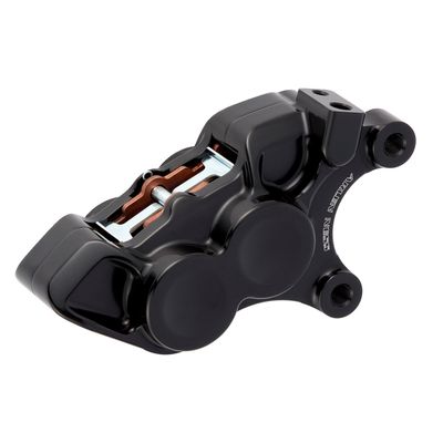 Bromsok kolv fram Arlen Ness 4 höger Softail 15-26 svart