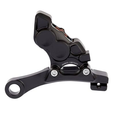 Fäste bromsok bak Arlen Ness 4 FLT/Touring 08-26 svart anodiserad
