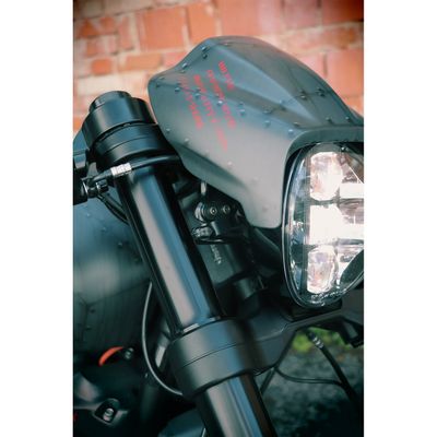 Fästen blinkers fram Cult-Werk svart Softail FXDRS 114 19-20