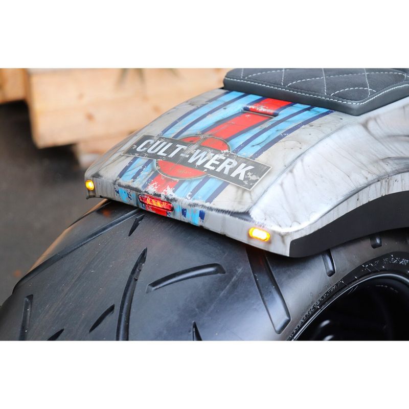 Skärm Cult-Werk Racing 2 bred Softail FXSB Breakout 13-17