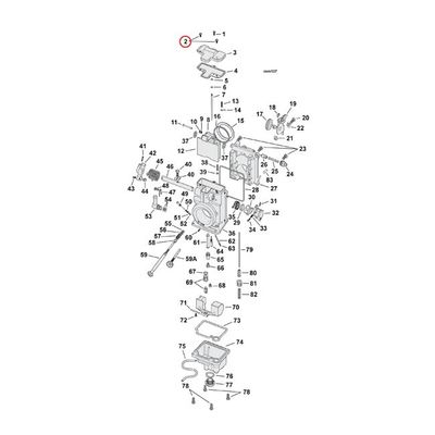 Skruv lock Mikuni CW2=0414-B