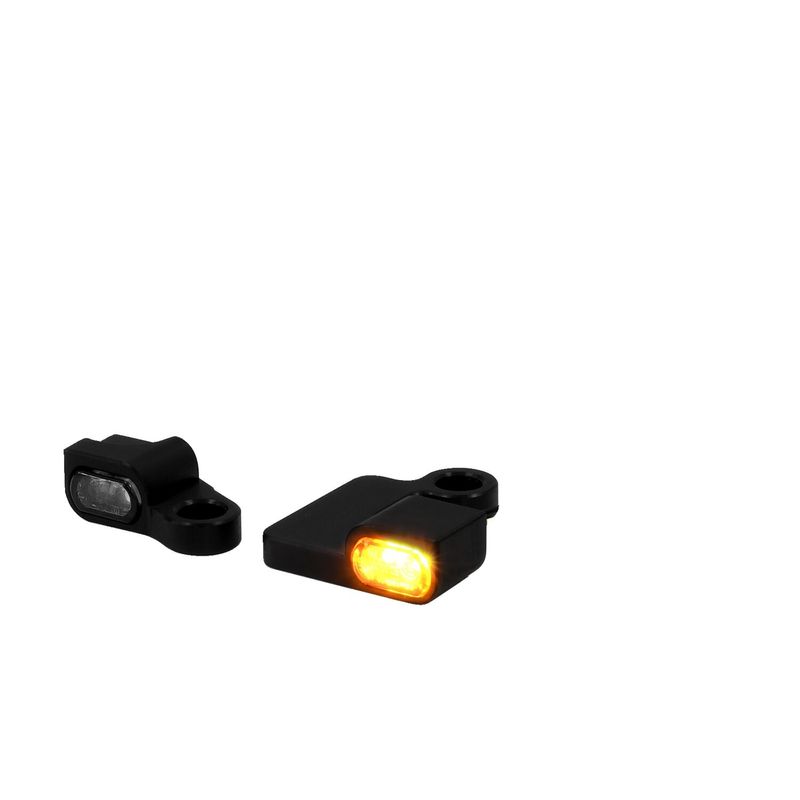 Blinkers LED under styre Zieger Below 5 svart XL Sportster 04-13
