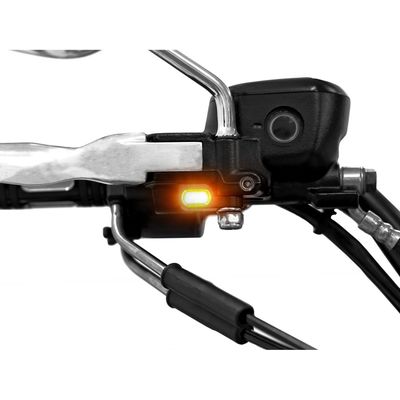 Blinkers LED under styre Zieger Below 5 svart XL Sportster 04-13