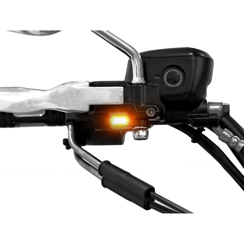Blinkers LED under styre Zieger Below 5 svart XL Sportster 04-13