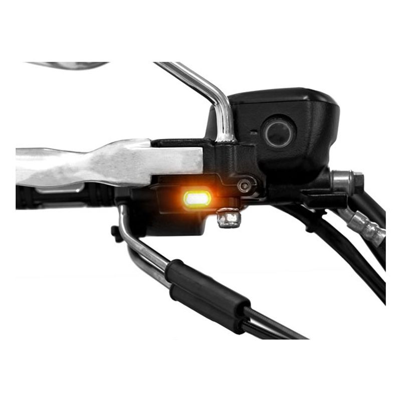 Blinkers LED under styre Zieger Below 5 svart XL Sportster 04-13