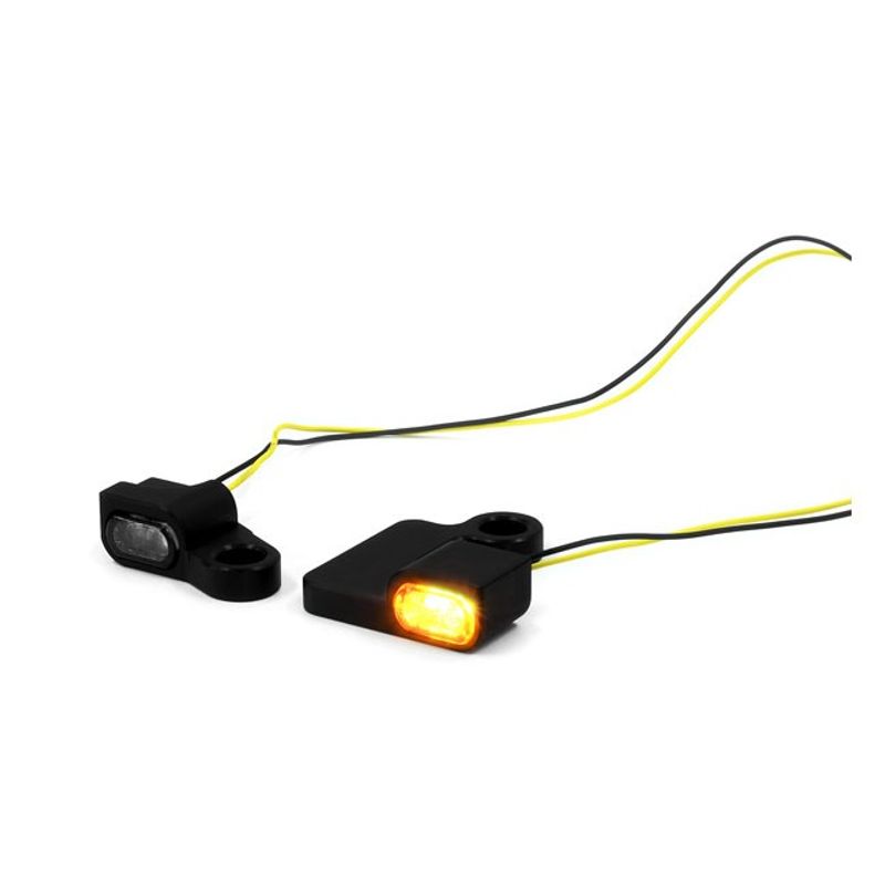 Blinkers LED under styre Zieger Below 5 svart XL Sportster 04-13