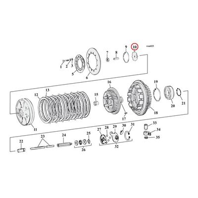 Platta MCS Clutch 7/16 Big Twin and 84-00 Big Twin